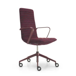 Sedia da ufficio L-Air imbottita rossa