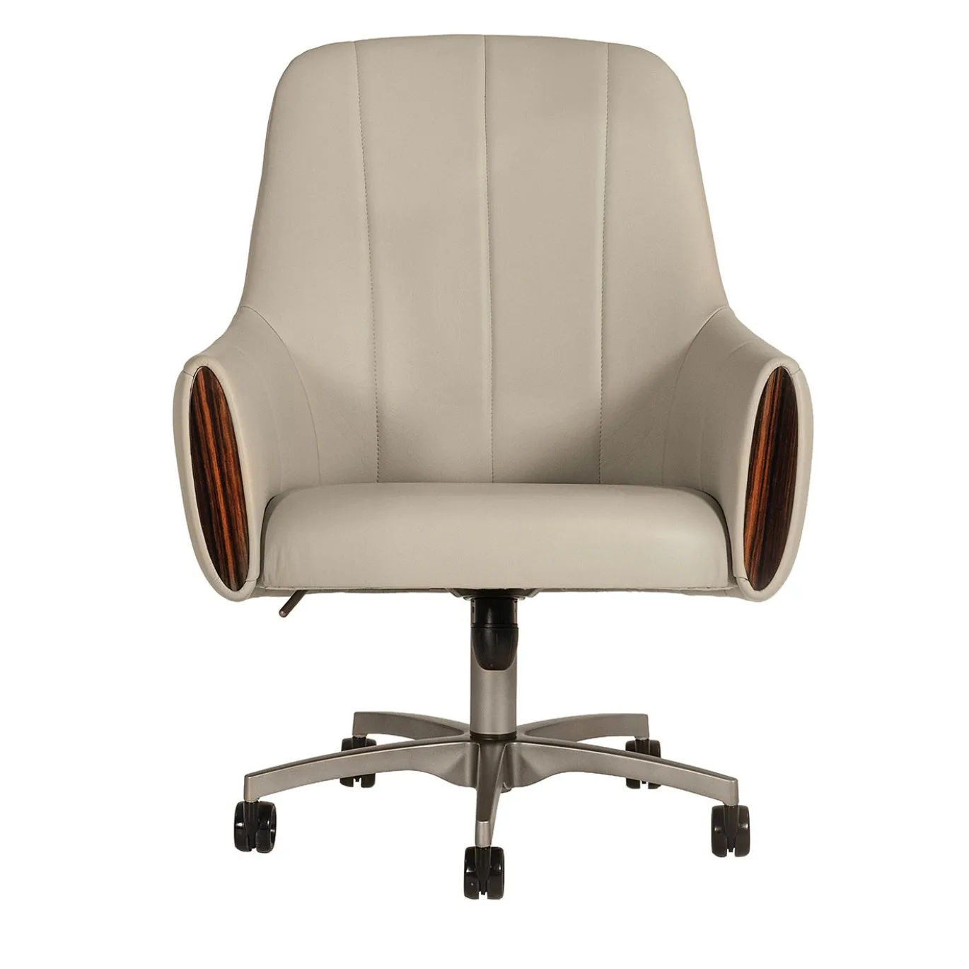 Sedia da Ufficio Presidenziale Luxor in Pelle Beige
