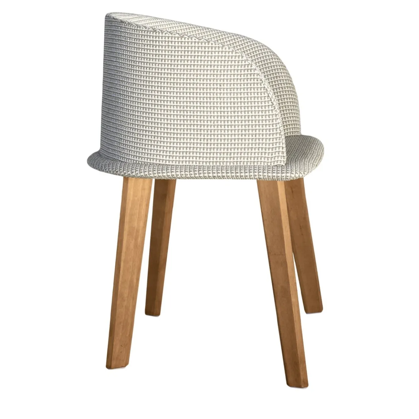 Sedia da vasca Cleo Beige in legno di Accoya di Marco Acerbis