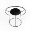 Sedia decorativa Alis in metallo con finitura Ultrablack