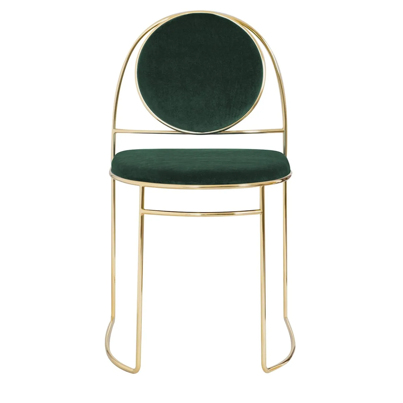 Sedia Ducale BZ Oro e Verde