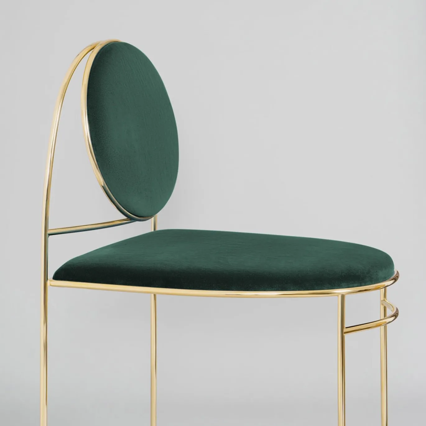 Sedia Ducale BZ Oro e Verde