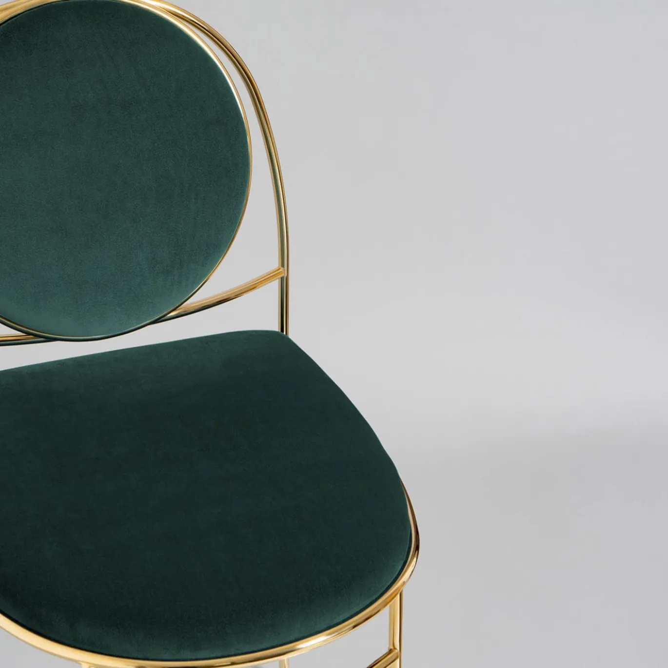 Sedia Ducale BZ Oro e Verde