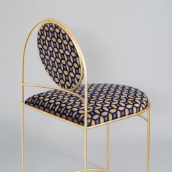 Sedia Ducale RO blu e oro