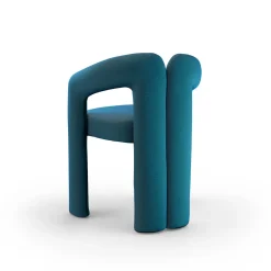 Sedia Dudet Blu Ciano di Patricia Urquiola