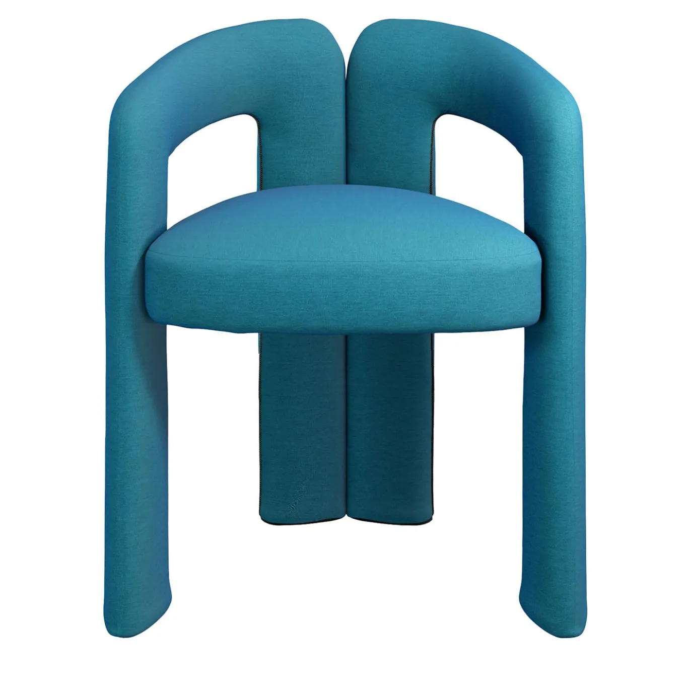 Sedia Dudet Blu Ciano di Patricia Urquiola
