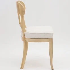 Sedia Eclectica Wilhelmine-Henriette con finitura bianca