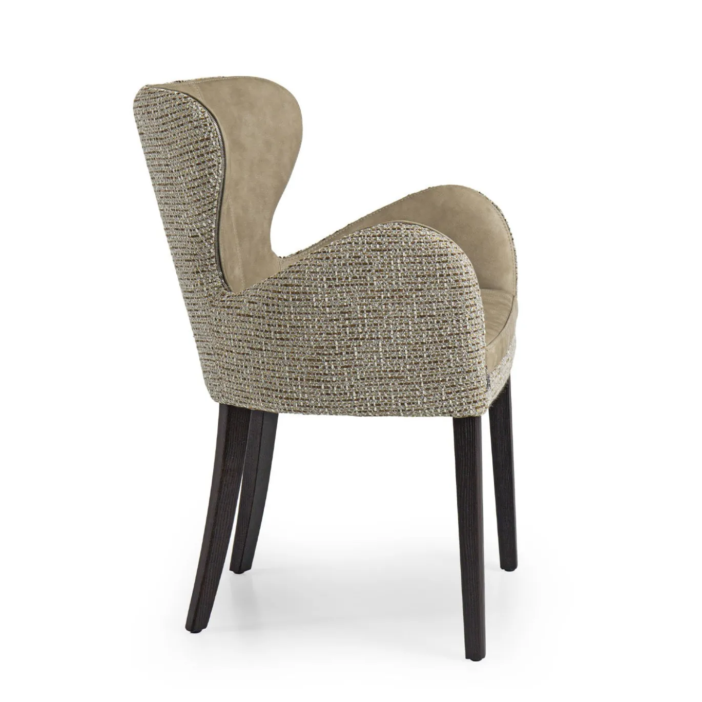 Sedia Elektra in pelle beige