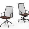 SEDIA ESECUTIVA ADELE in castagno di ORLANDINIDESIGN