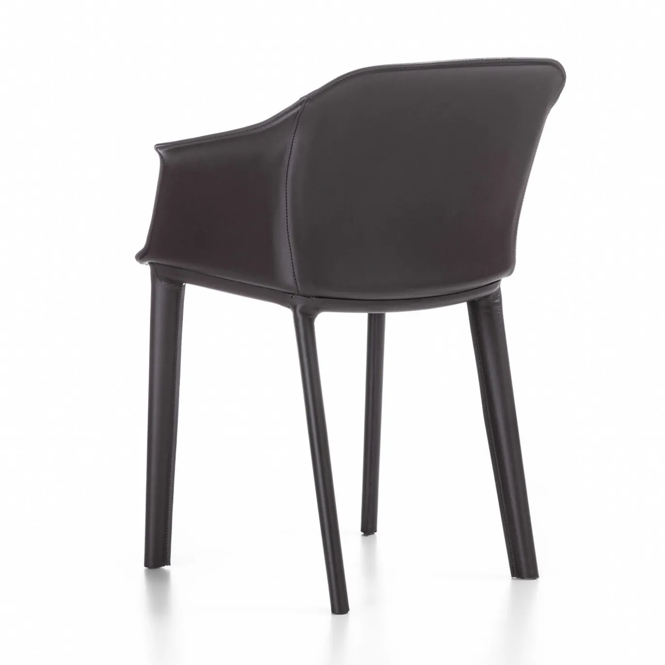 Sedia Eva in Pelle Marrone