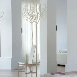 Sedia Fiorita in legno d'acero color beige