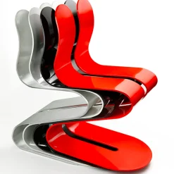Sedia Fluid Ribbon Red di Michael D'Amato
