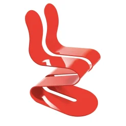 Sedia Fluid Ribbon Red di Michael D'Amato