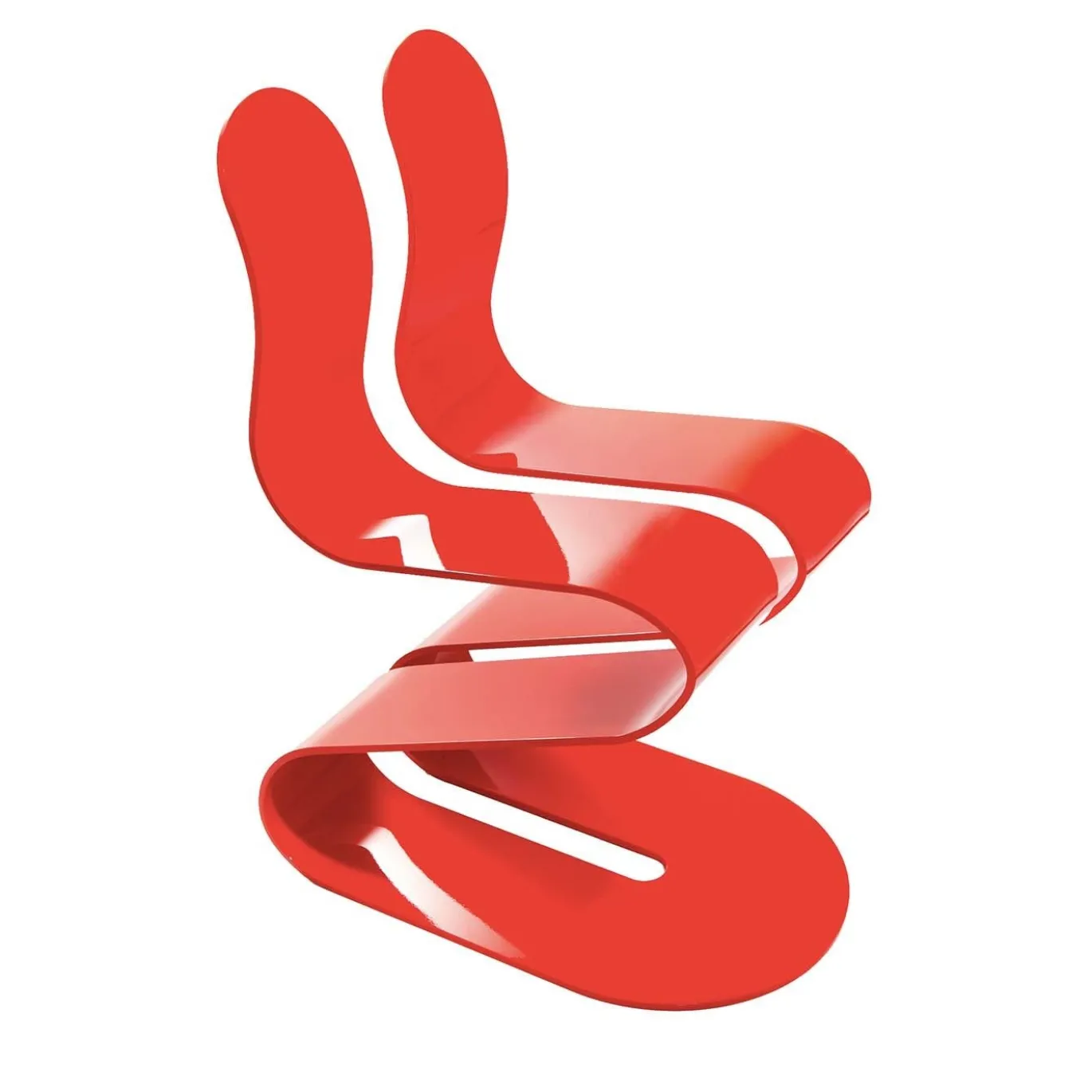 Sedia Fluid Ribbon Red di Michael D'Amato