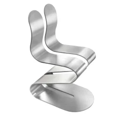Sedia Fluid Ribbon Silver di Michael D'Amato