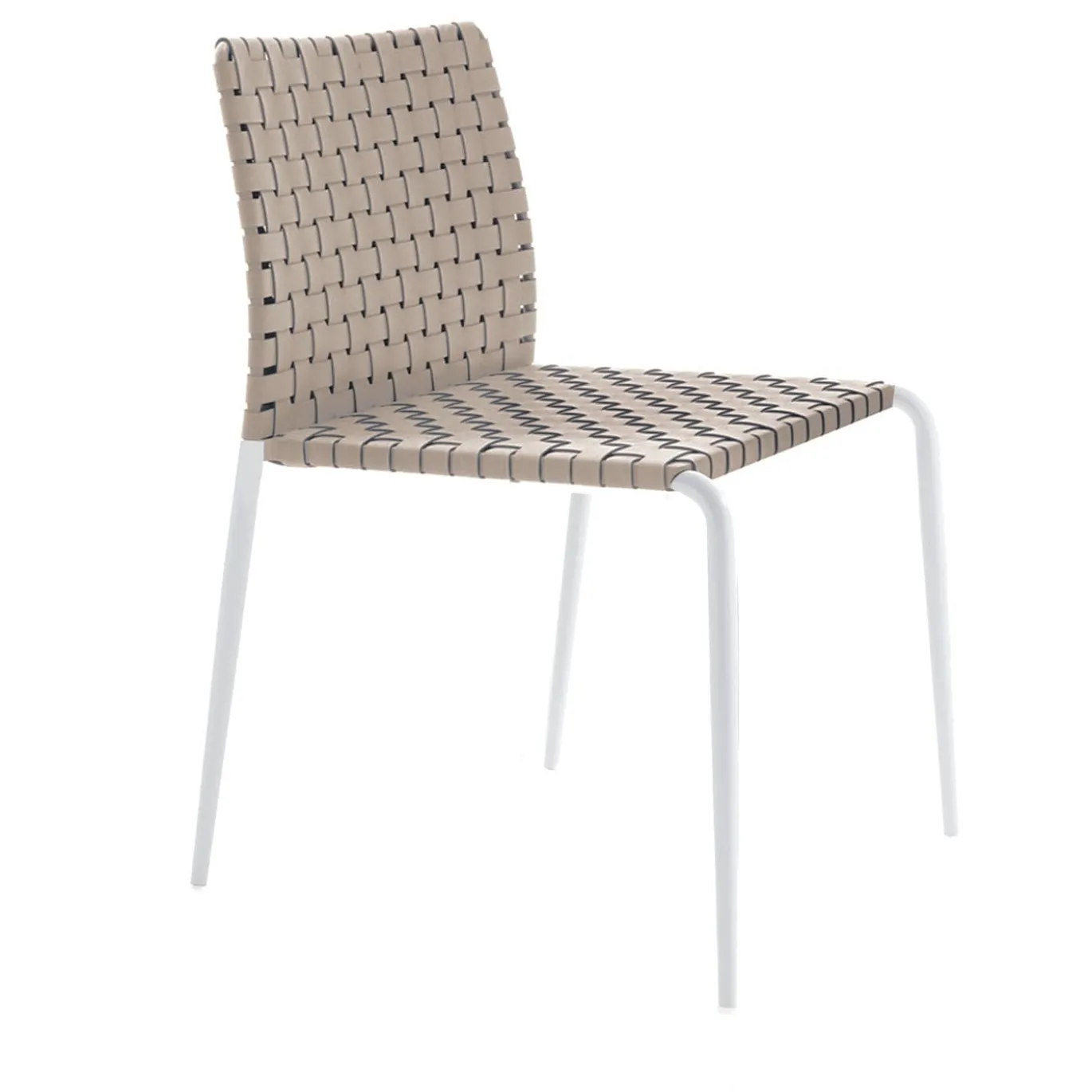 Sedia Gazzella beige intrecciata