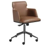 Sedia girevole in pelle Shape