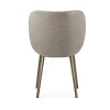 Sedia Hillary in metallo brunito grigio di Richard Hutten