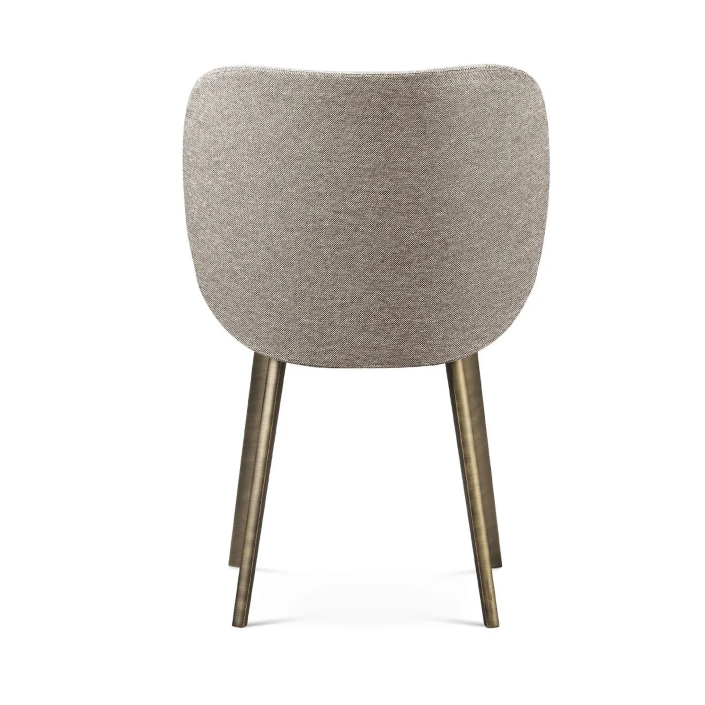 Sedia Hillary in metallo brunito grigio di Richard Hutten