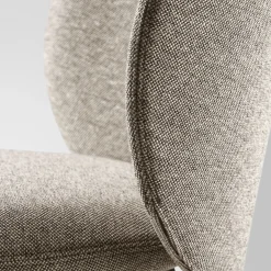 Sedia Hillary in metallo brunito grigio di Richard Hutten