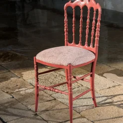 Sedia Imbottita Antoinette in Rosso Antico