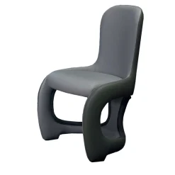 Sedia imbottita Venere grigio