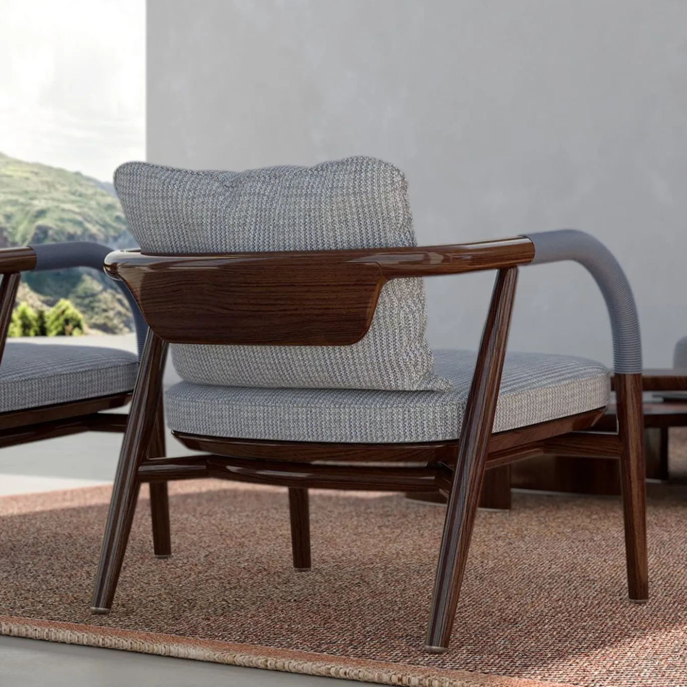 Sedia in legno beige