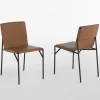 Sedia in pelle naturale Tout Le Jour di Marc Thorpe