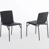 Sedia in pelle nera Tout Le Jour di Marc Thorpe