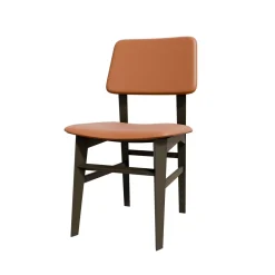 Sedia in pelle Savina