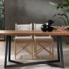 Sedia in Rattan Lia con Cuscino di Seduta e Schienale in Tessuto di Cotone