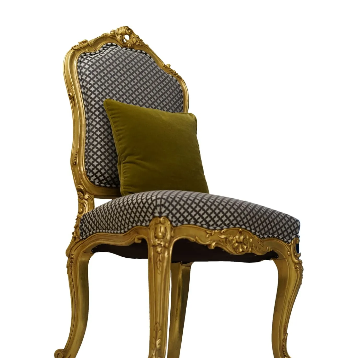 Sedia in Stile Luigi XV Marrone