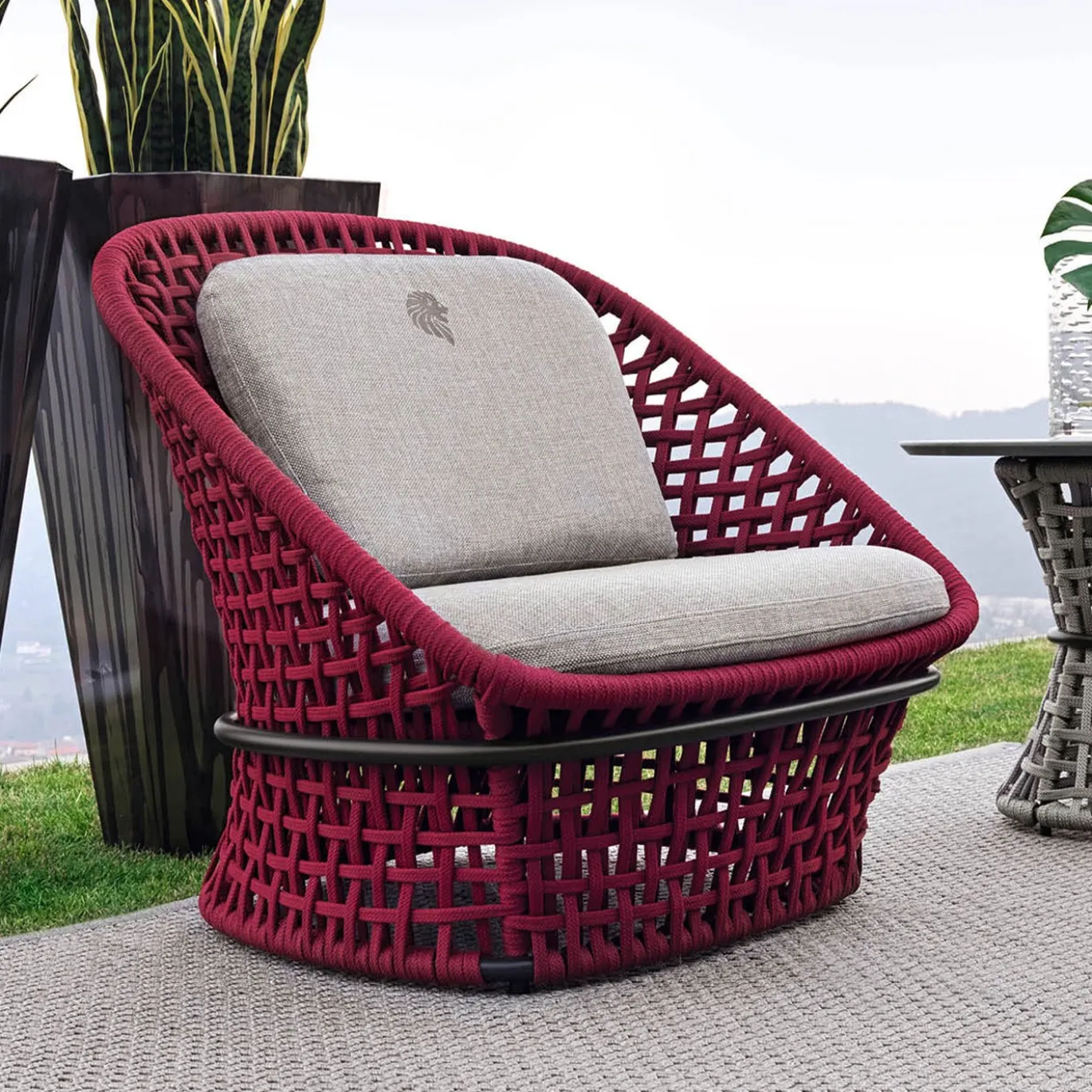 Sedia in tessuto per esterni Amaranth Occasional