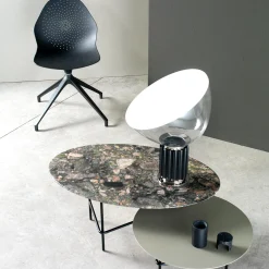 Sedia Klera in alluminio nero