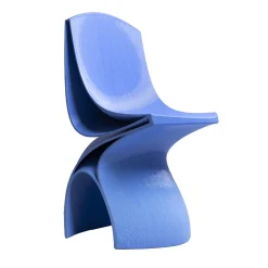 Sedia Kora Azzurra Stampata in 3D