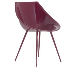 Sedia Lago' Wine-Red di Philippe Starck