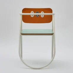 Sedia La Misciù Bianco/Teal/Arancio