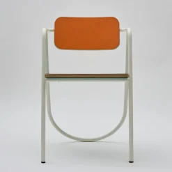 Sedia La Misciù Bianco/Teal/Arancio