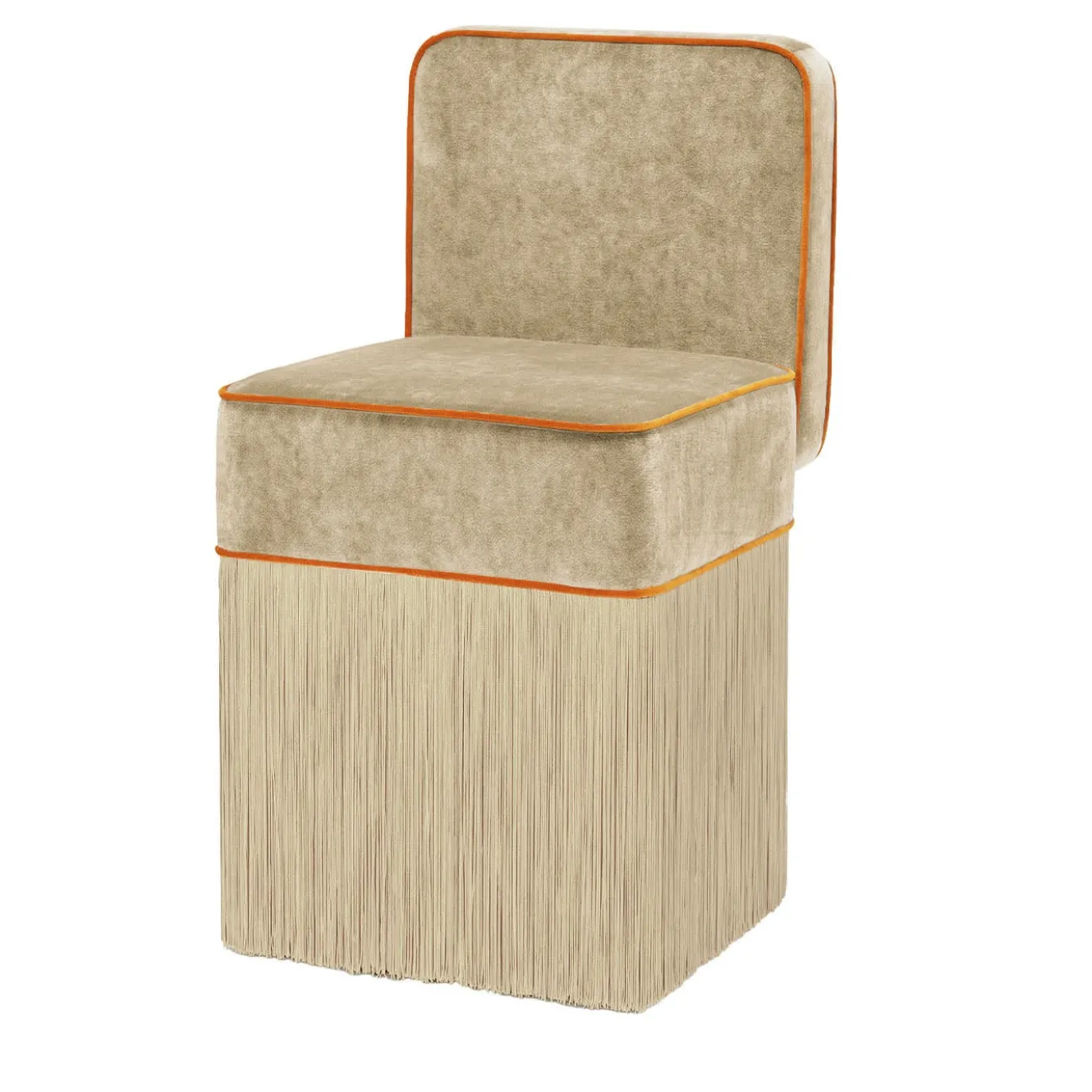 Sedia Lilli Cleo in velluto beige di Lorenza Bozzoli