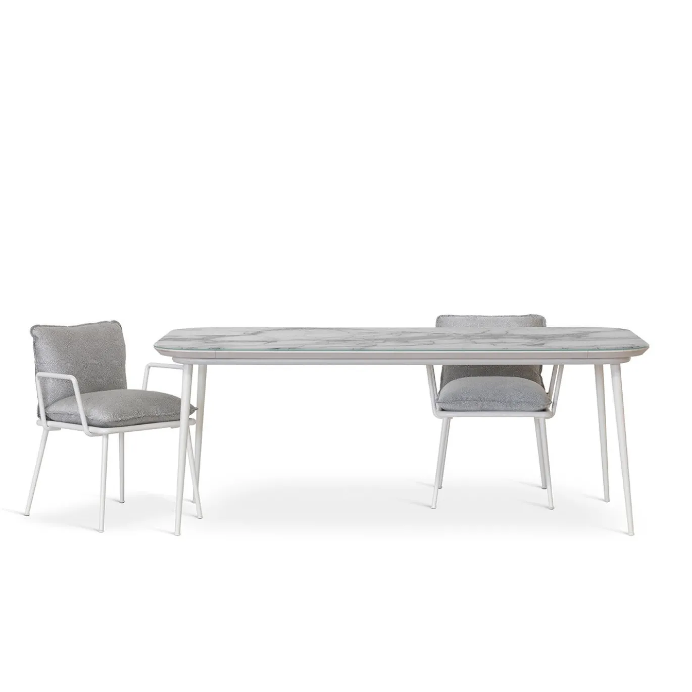 Sedia Lipari Outdoor Avorio con braccioli