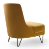 Sedia lounge Chris giallo zafferano