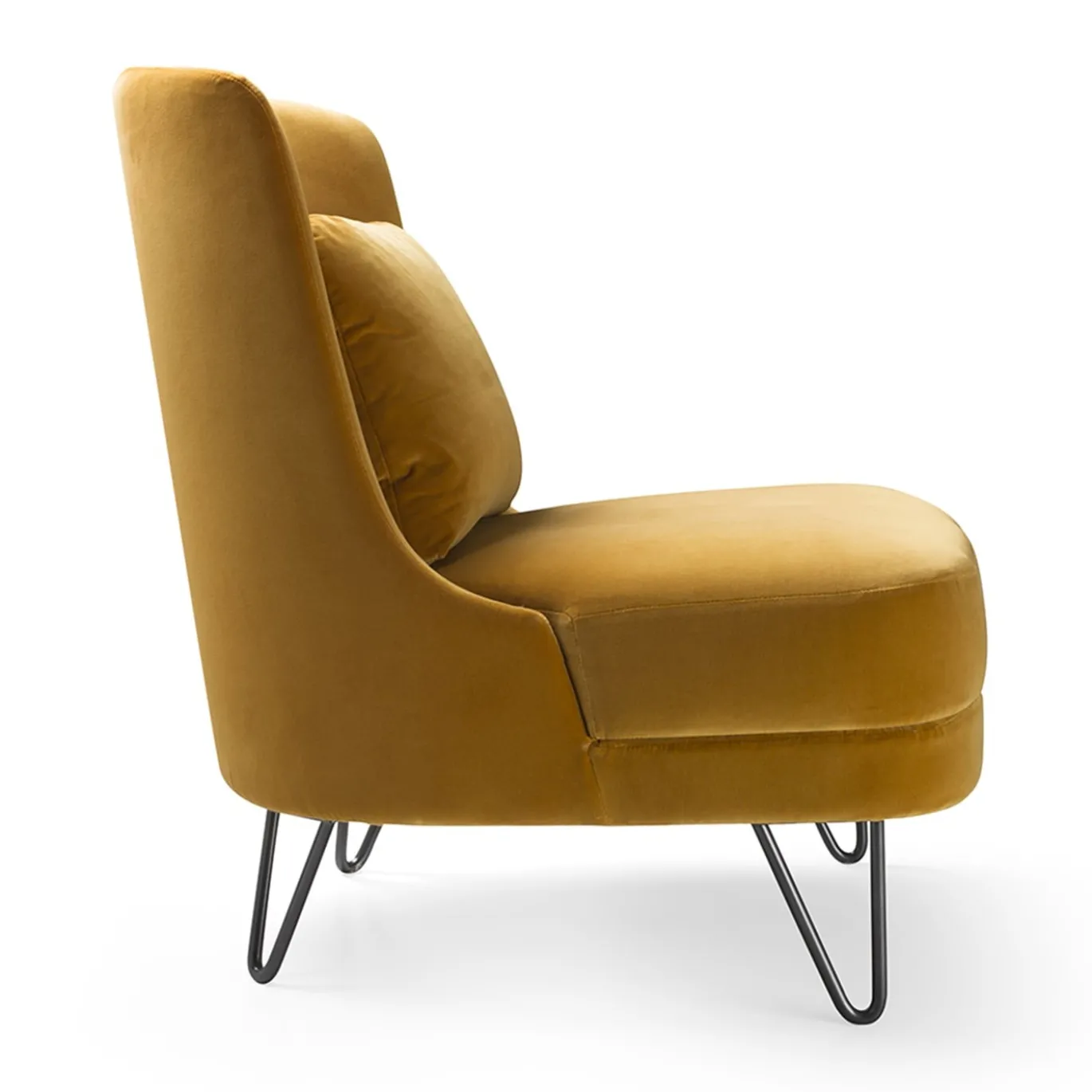 Sedia lounge Chris giallo zafferano