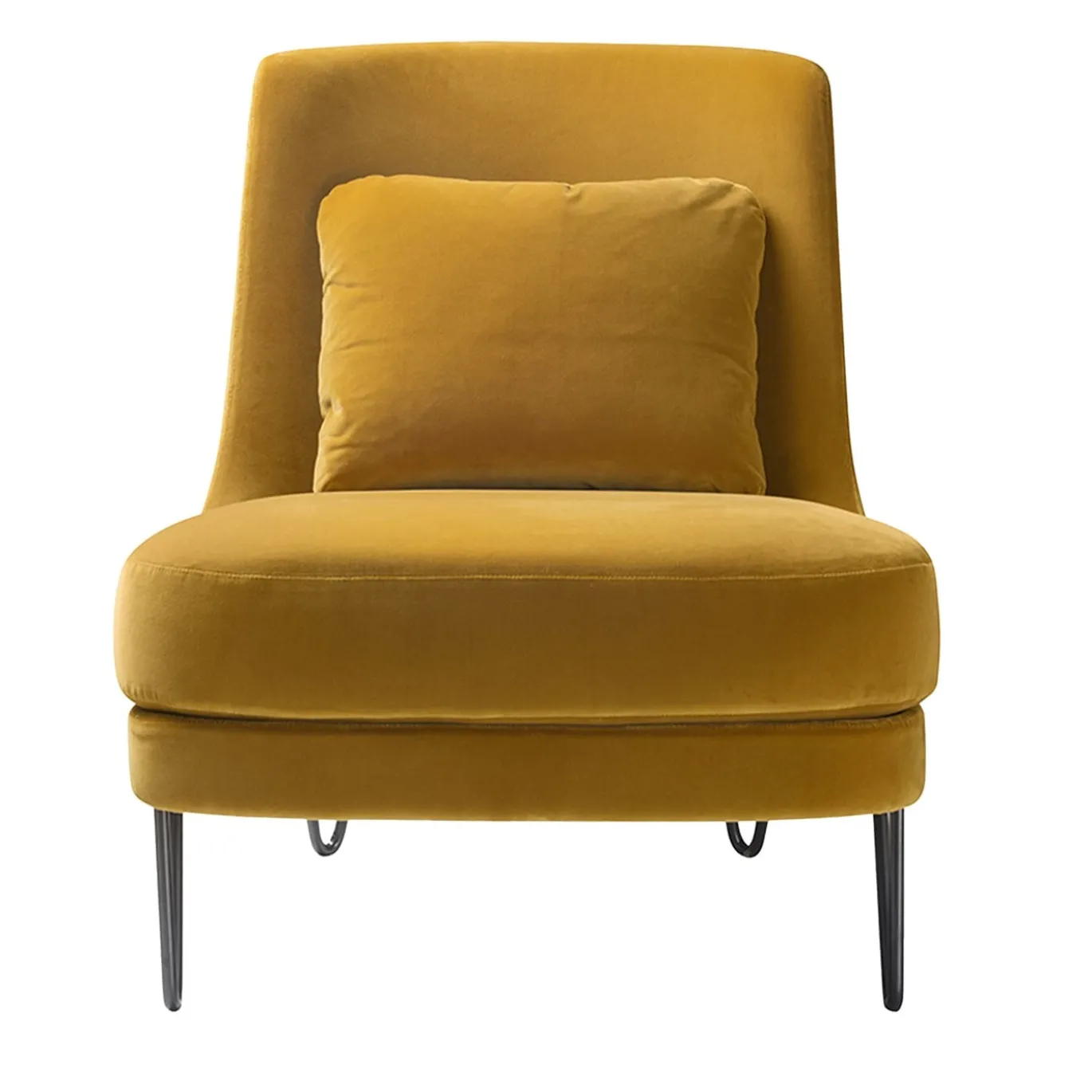 Sedia lounge Chris giallo zafferano