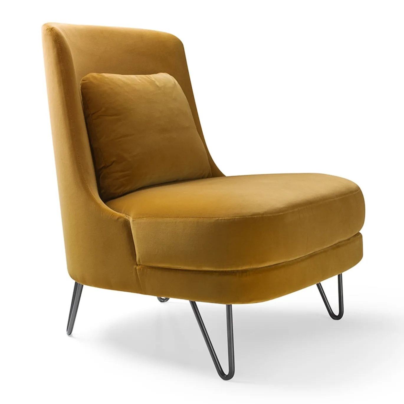Sedia lounge Chris giallo zafferano