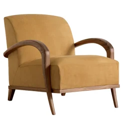 Sedia lounge Domino gialla