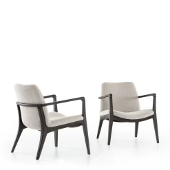 Sedia Lounge Ellen in Frassino Moka