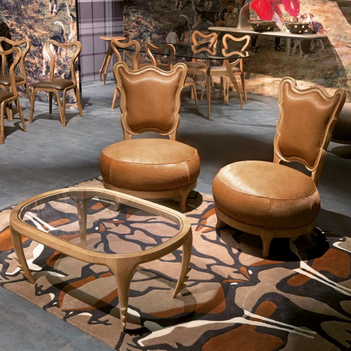 Sedia lounge Gattona di Nigel Coates
