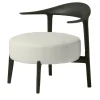 Sedia lounge Ripple bianca e nera
