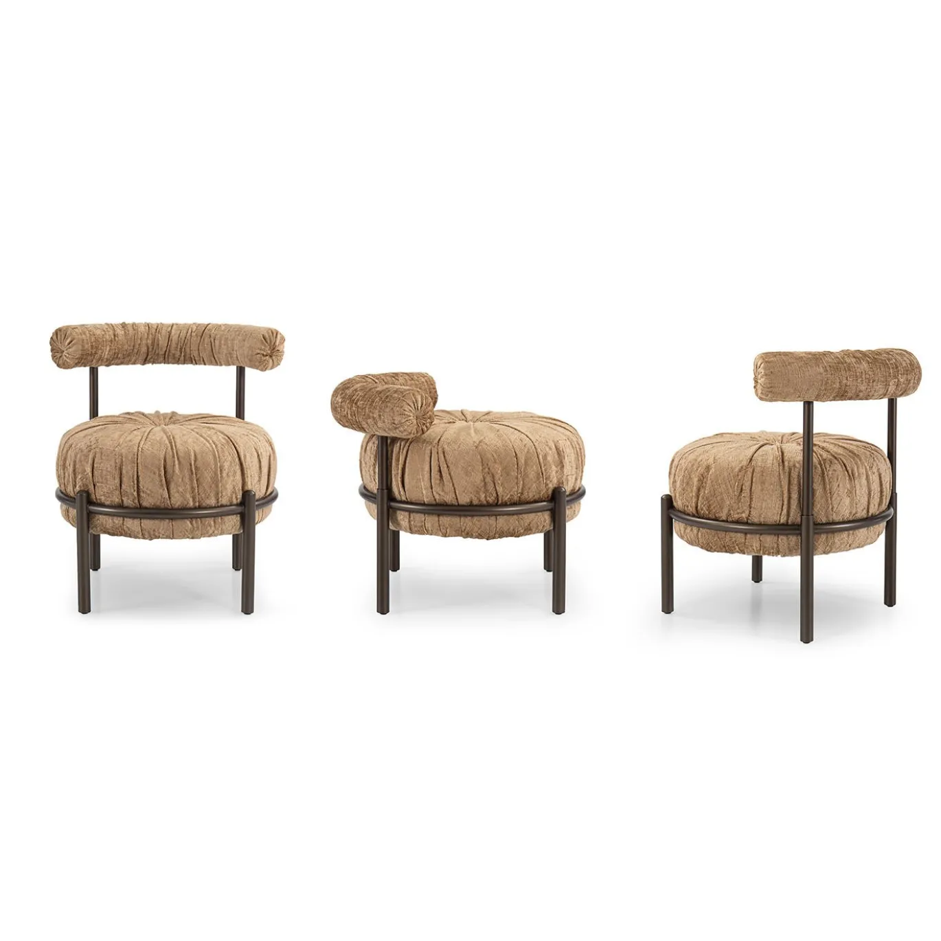 Sedia Lounge Rotonda Bonbon Beige