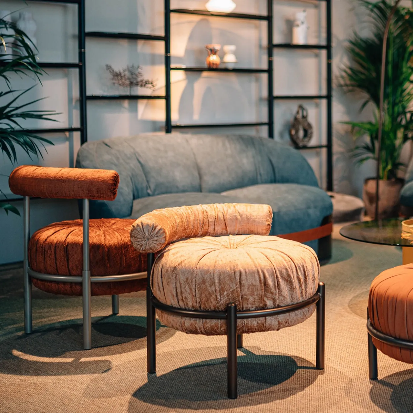 Sedia Lounge Rotonda Bonbon Beige